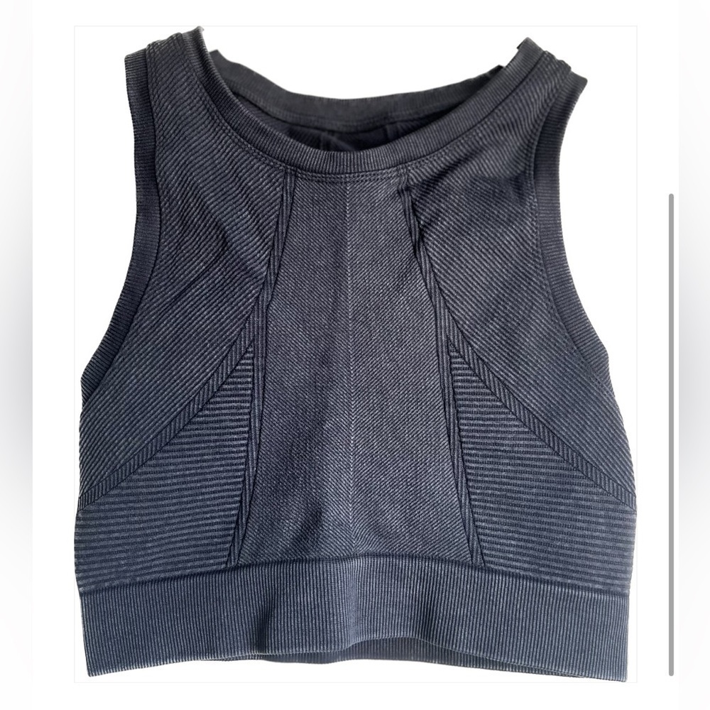 aerie abstract pattern crop top XS